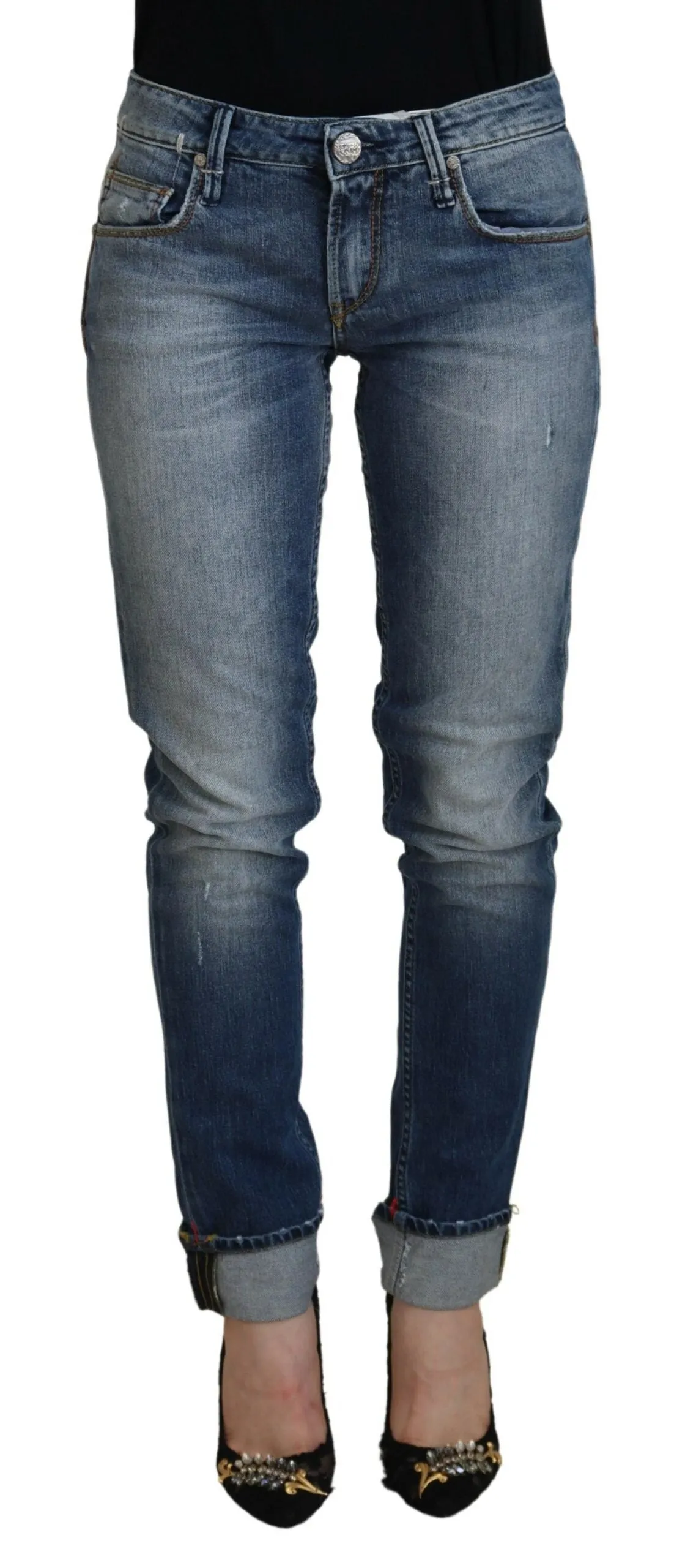 Acht Sleek Skinny Low Waist Denim Jeans