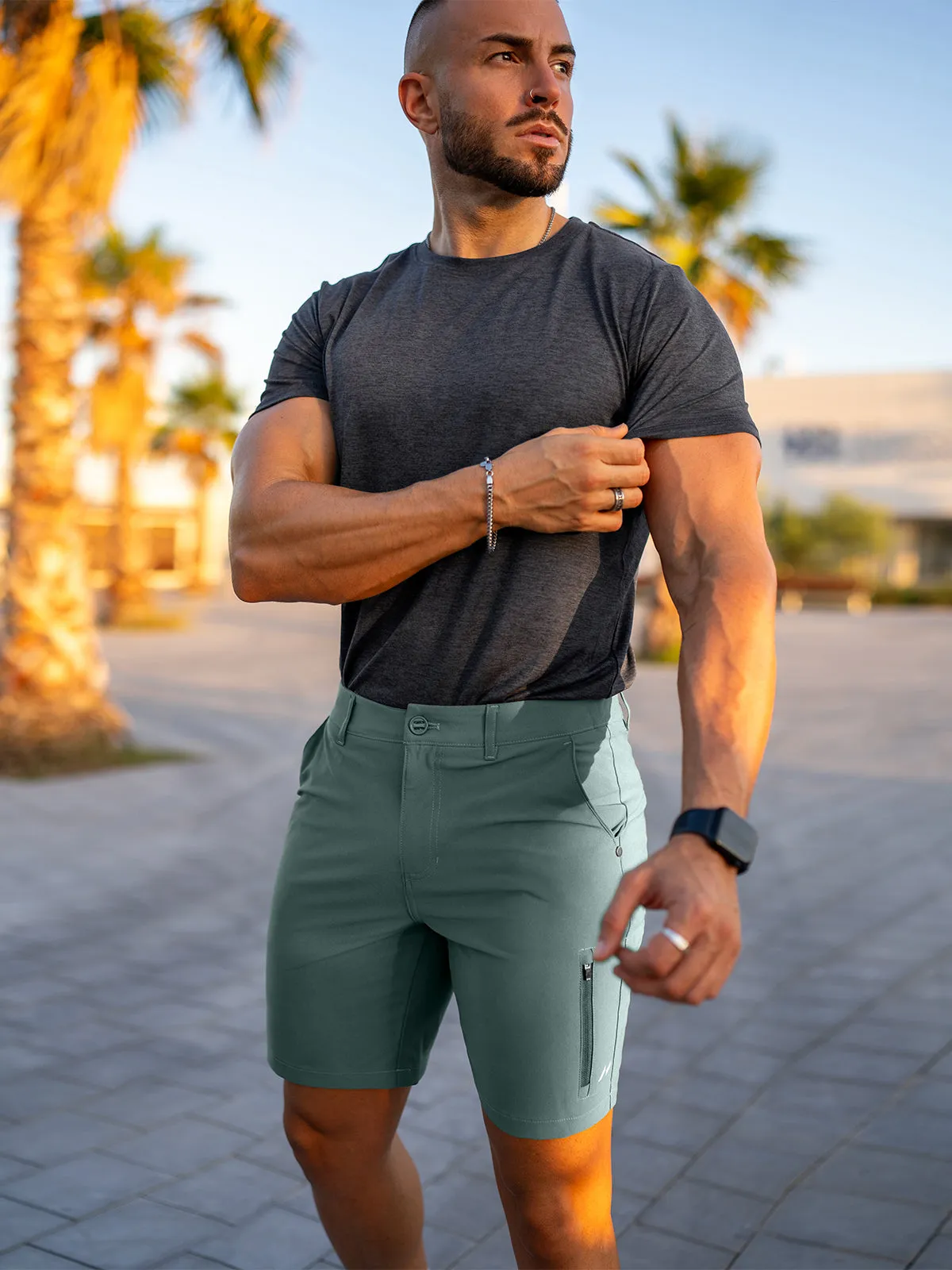 All Day Elite Performance Chino Stretch Shorts