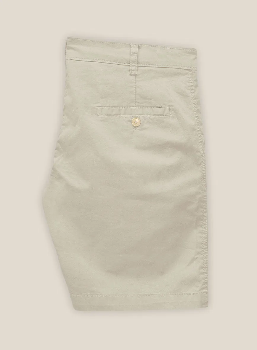 Army Khaki Stretch chino Shorts