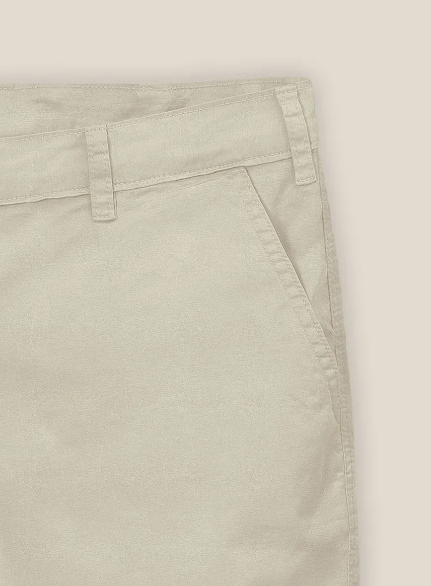 Army Khaki Stretch chino Shorts