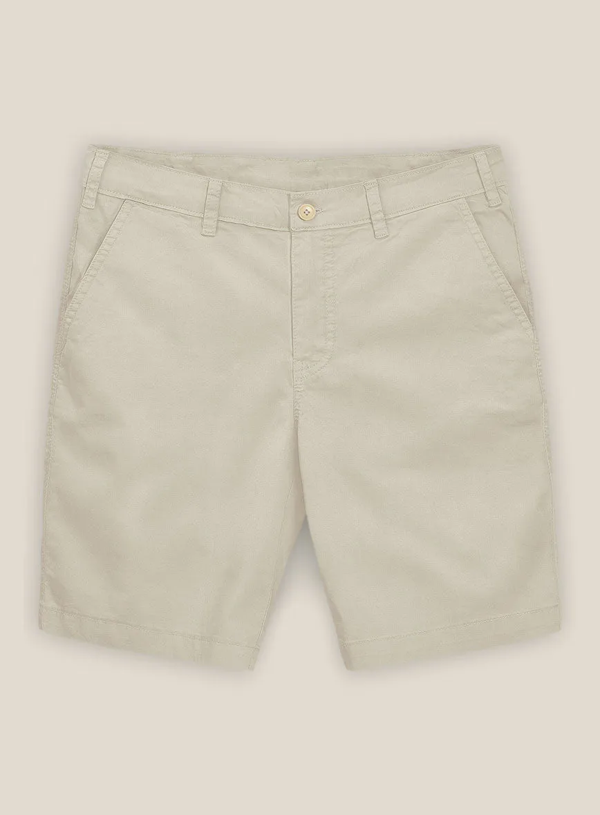 Army Khaki Stretch chino Shorts