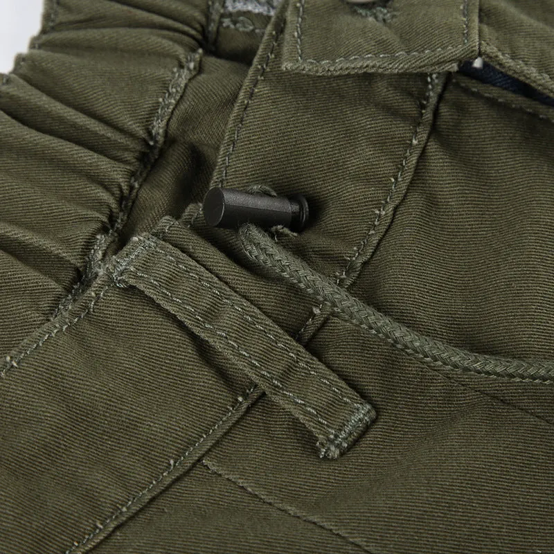 Baggy Cargo Shorts with Drawstring Details