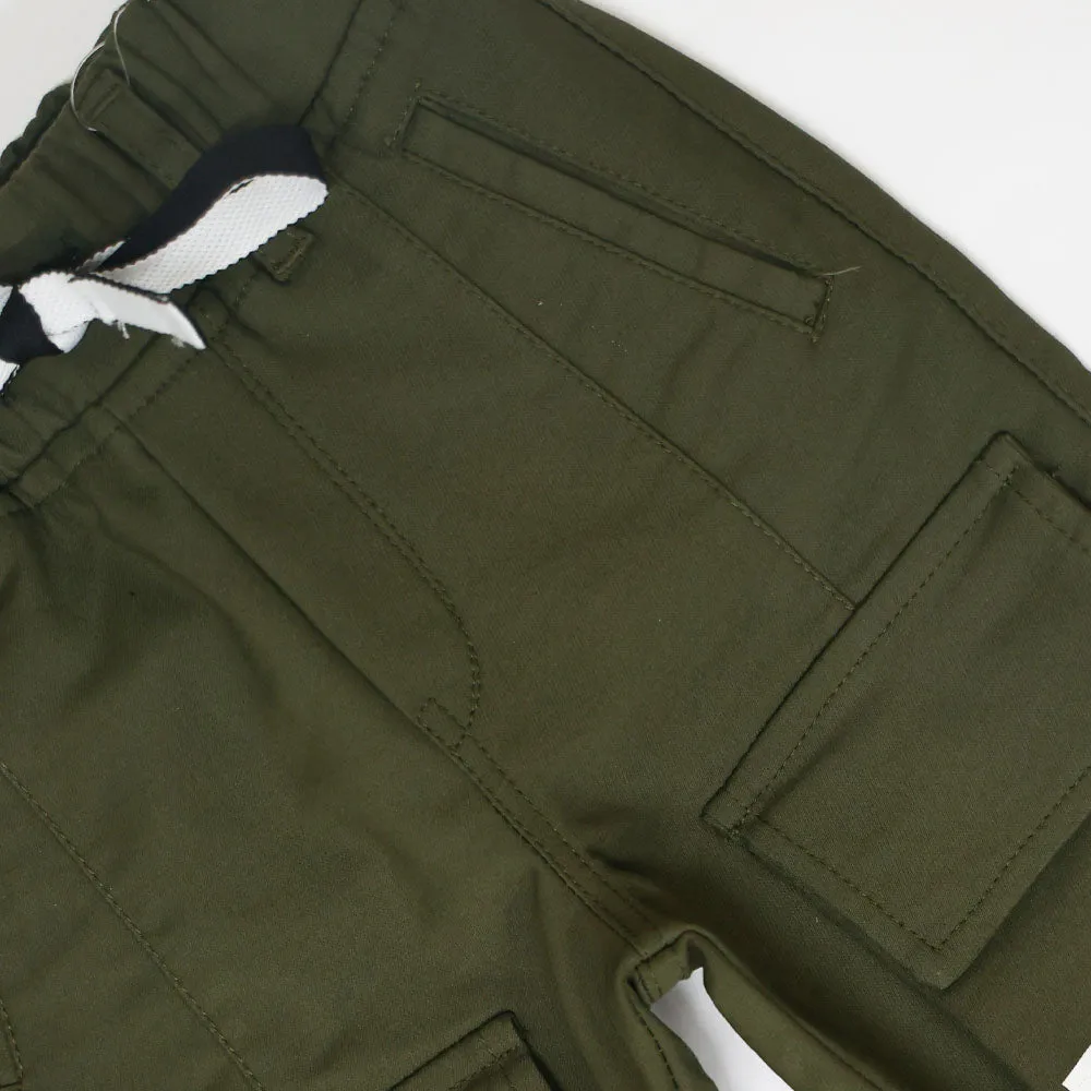 Black & Green Cargo Pants