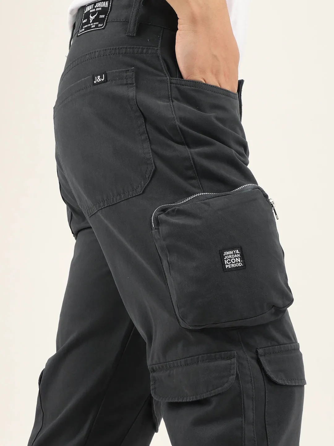 Boombox Dark Grey Baggy fit Cargo