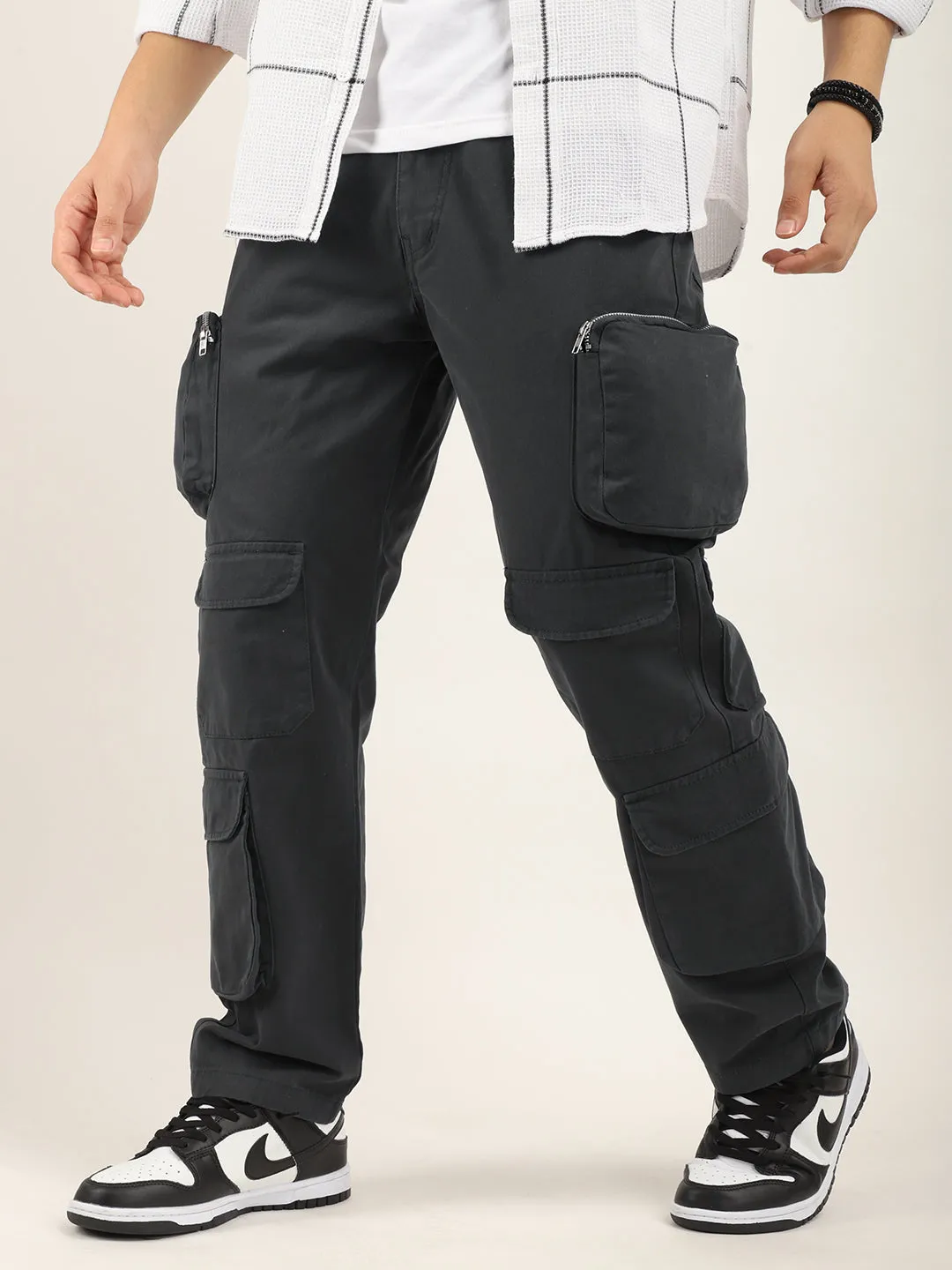 Boombox Dark Grey Baggy fit Cargo