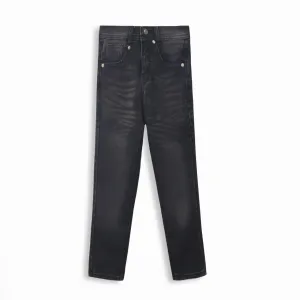 Boy Slim Fit Stone Wash Black Jeans