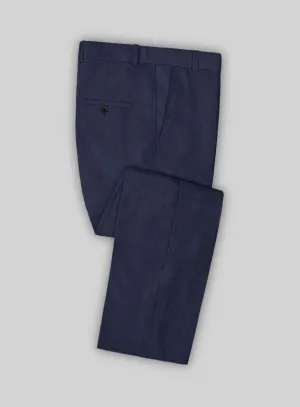 Campari Berry Blue Linen Pants