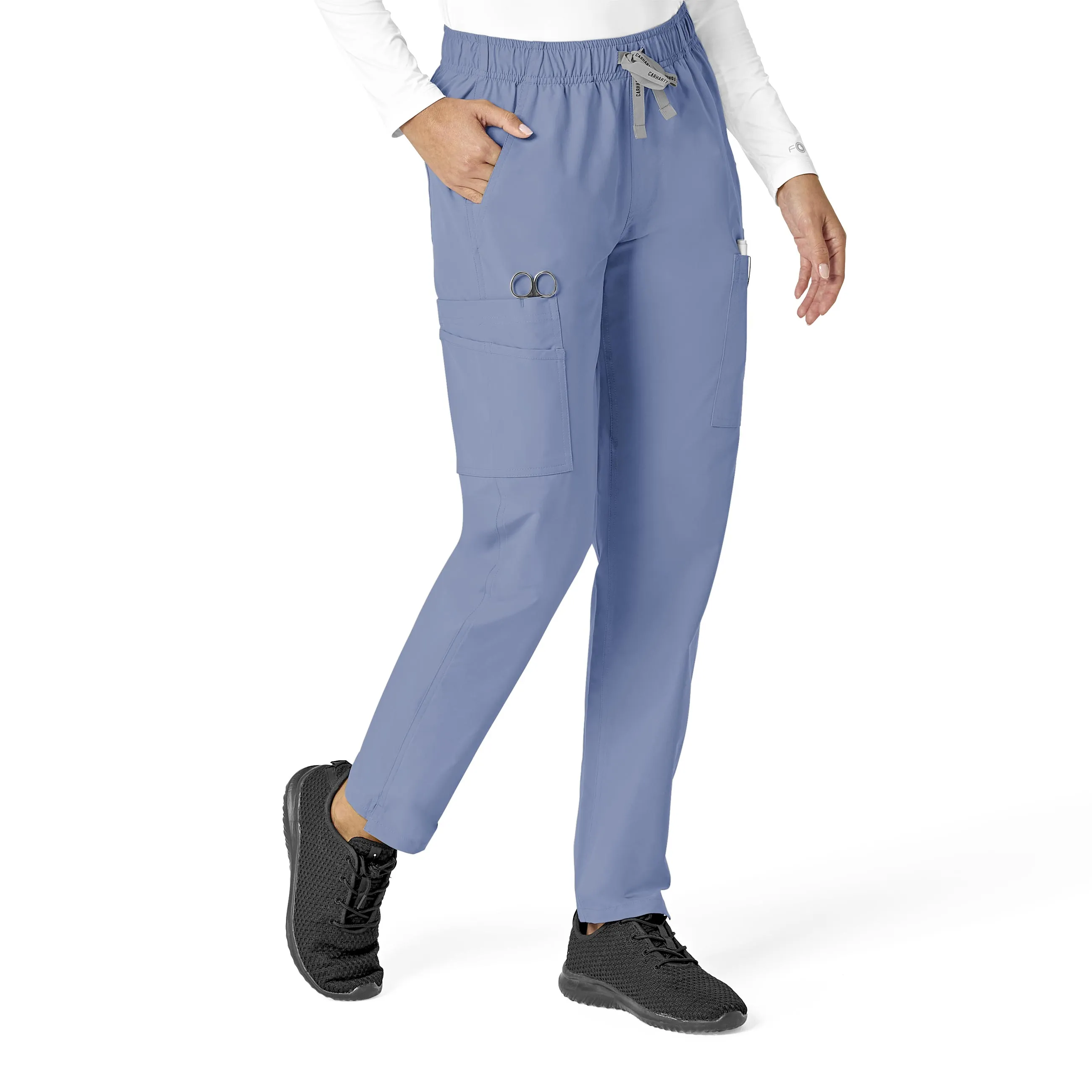 Carhartt Force Essentials Women's Straight Leg Scrub Pant - Ceil Blue