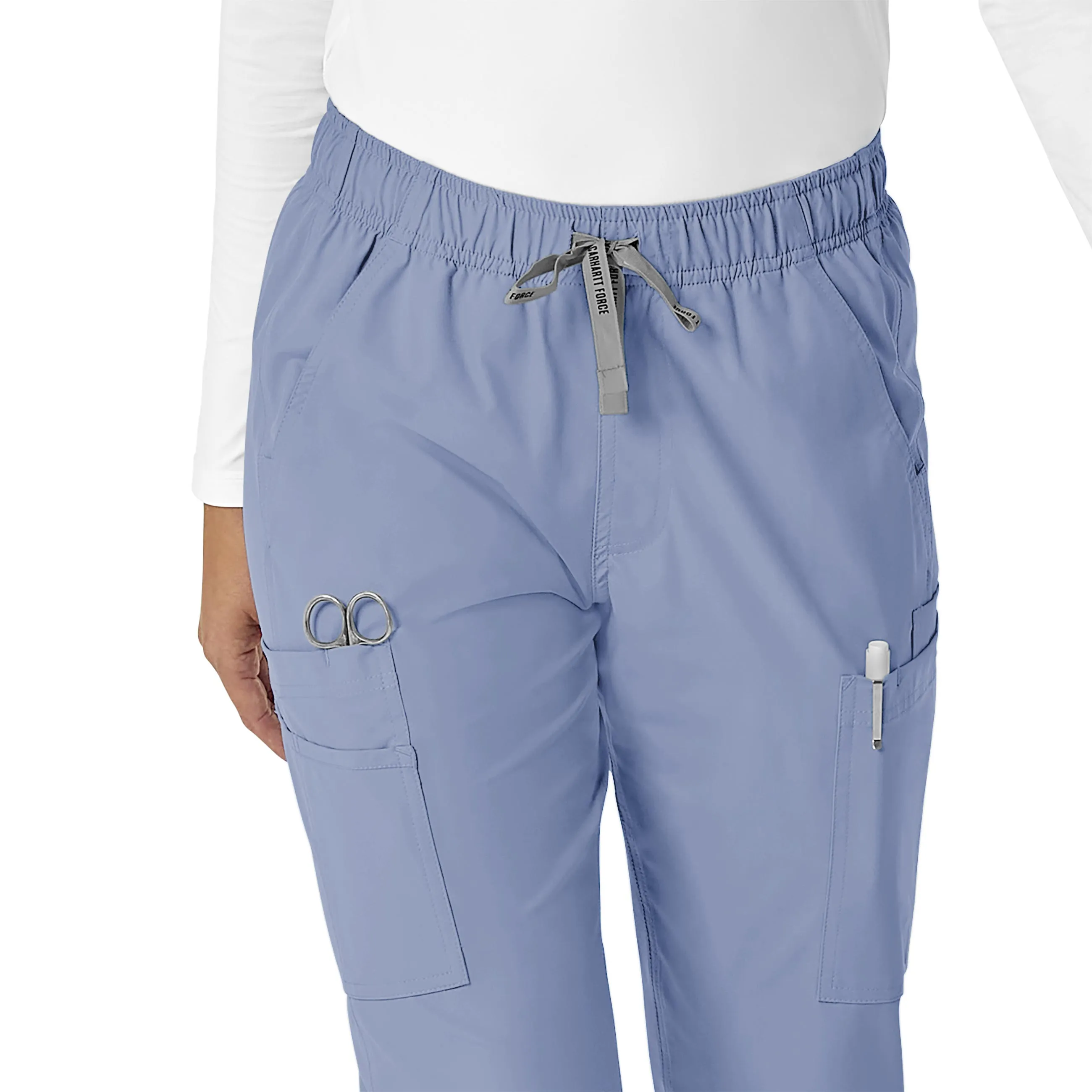 Carhartt Force Essentials Women's Straight Leg Scrub Pant - Ceil Blue