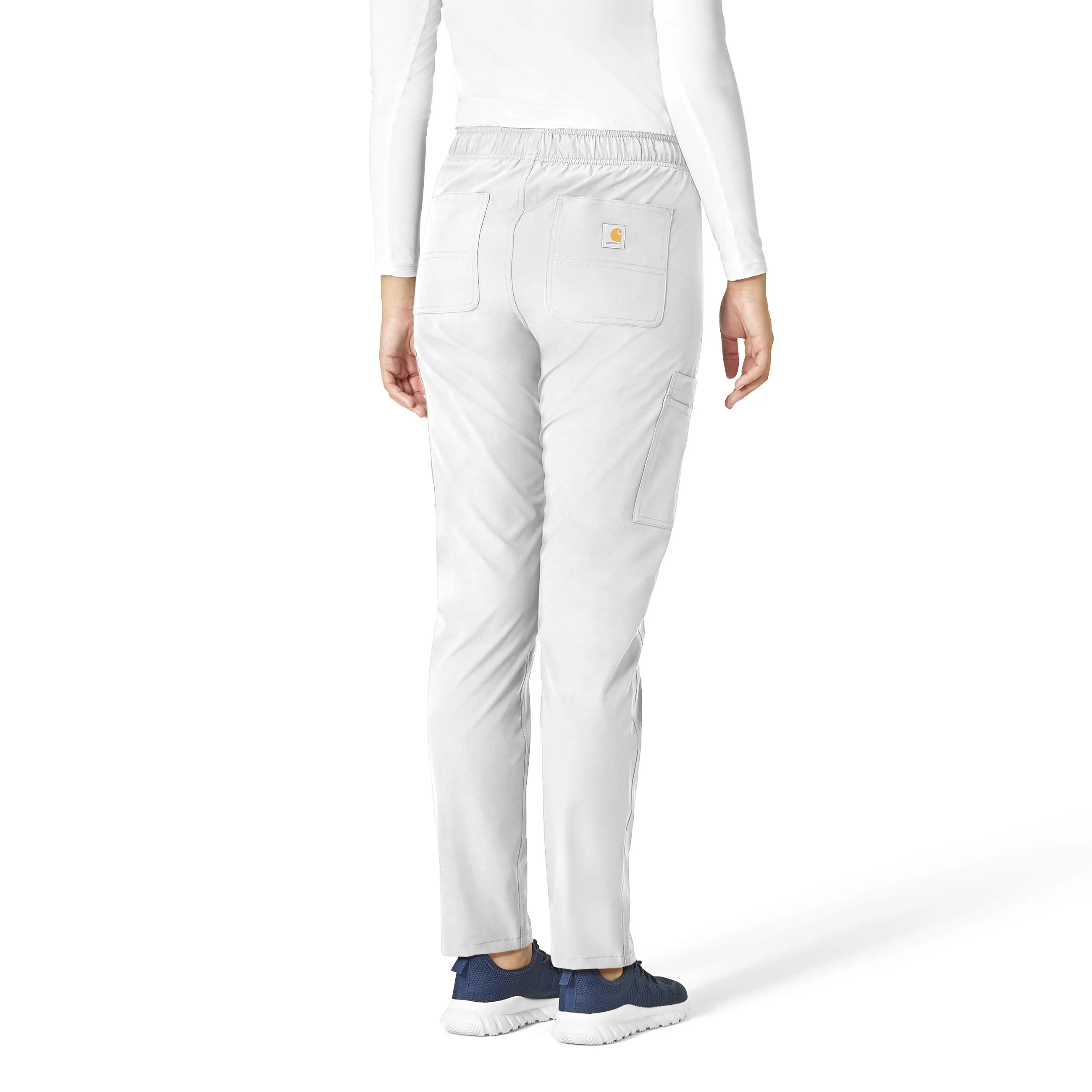 Carhartt Force Essentials Women's Straight Leg Scrub Pant - White