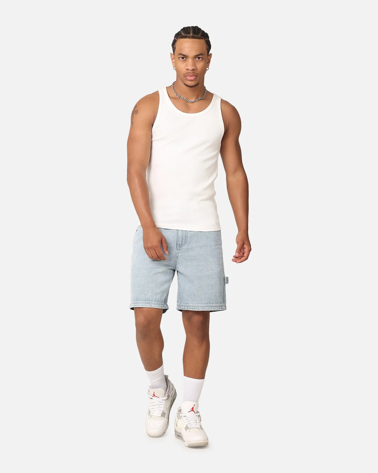 Carre C-Star Denim Shorts Light Wash Blue