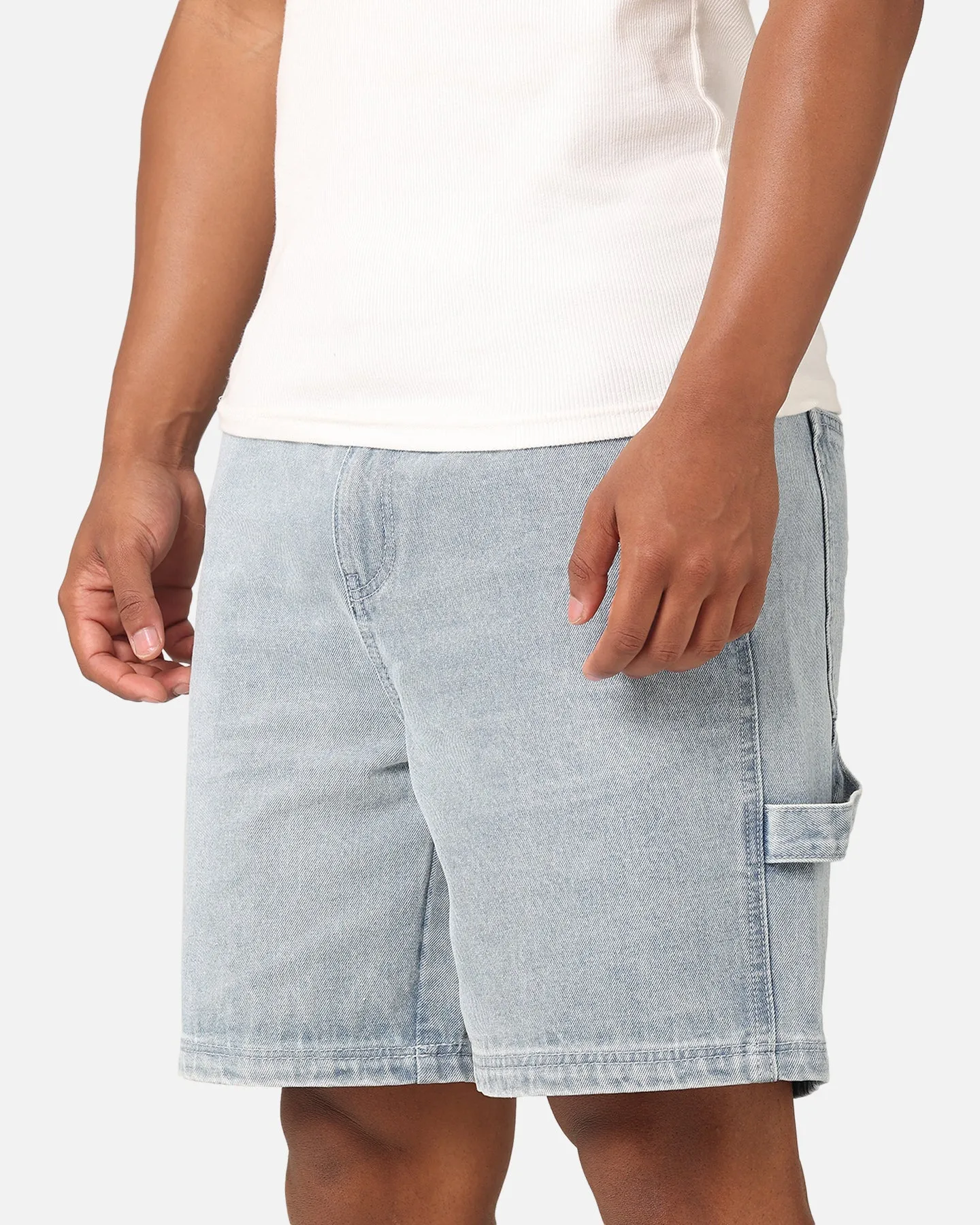 Carre C-Star Denim Shorts Light Wash Blue