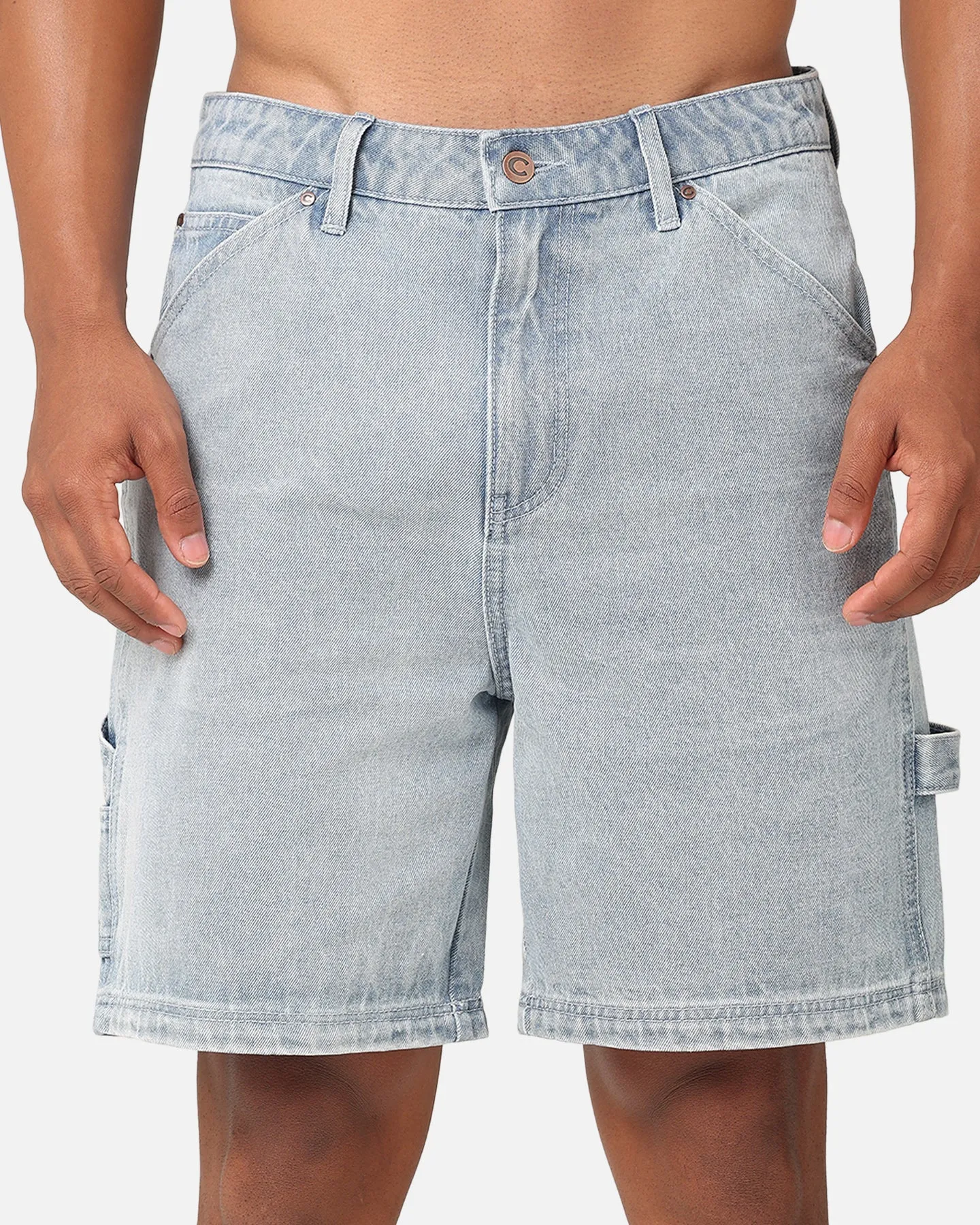 Carre C-Star Denim Shorts Light Wash Blue