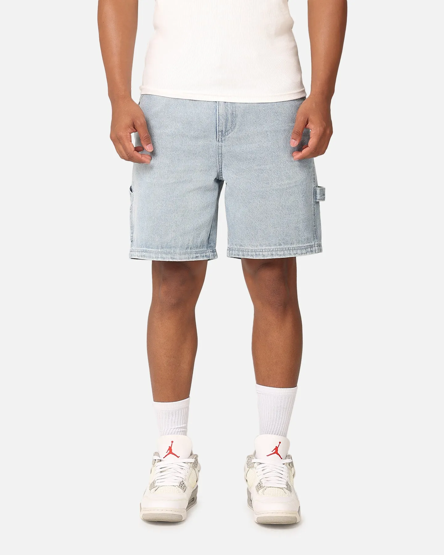 Carre C-Star Denim Shorts Light Wash Blue