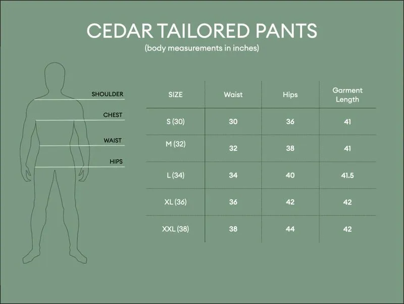 Cedar Tailored Pants - Oatmeal