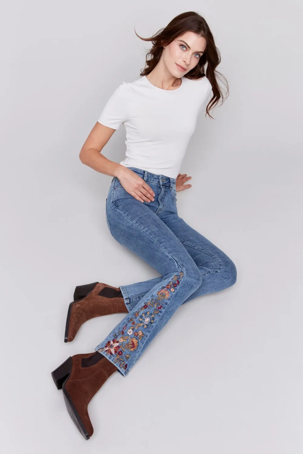 Charlie B jeans C5574-431A-156 Medium Blue