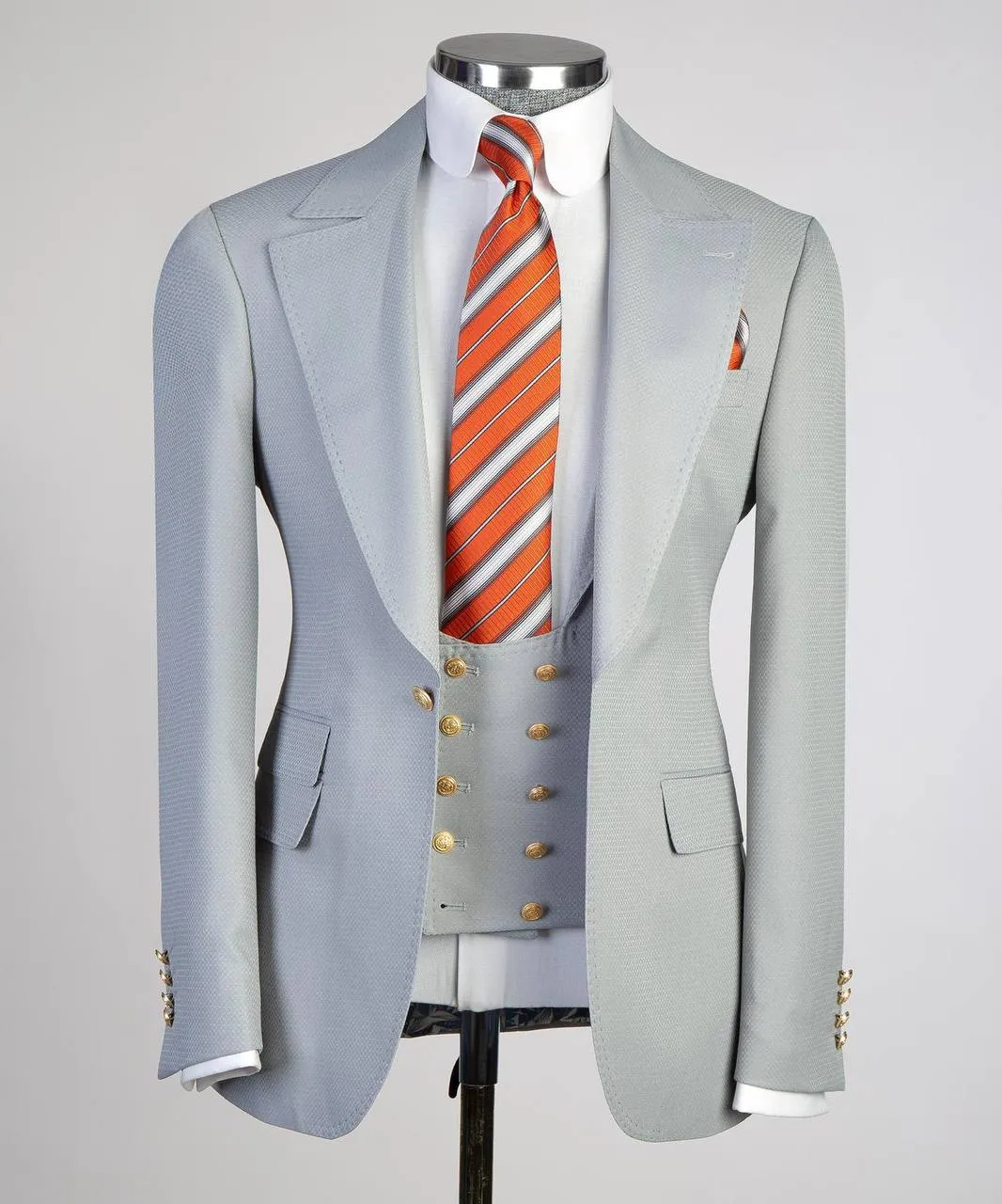 Classic Light Grey 3 Piece Suit