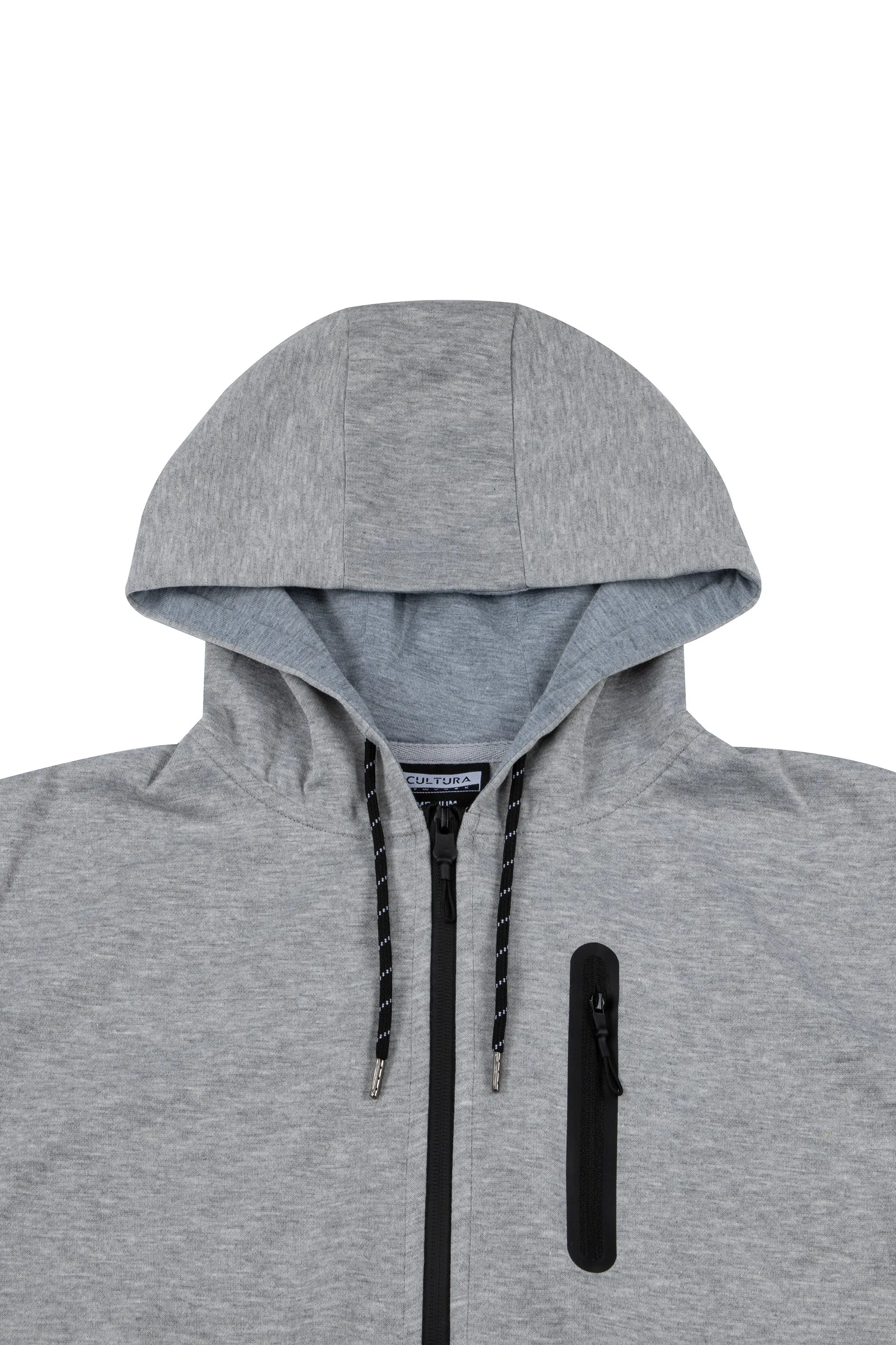 Cultura Men's Athletic Hoodie Zipper Full Zip Hooded Track Fleece Sport Jacket