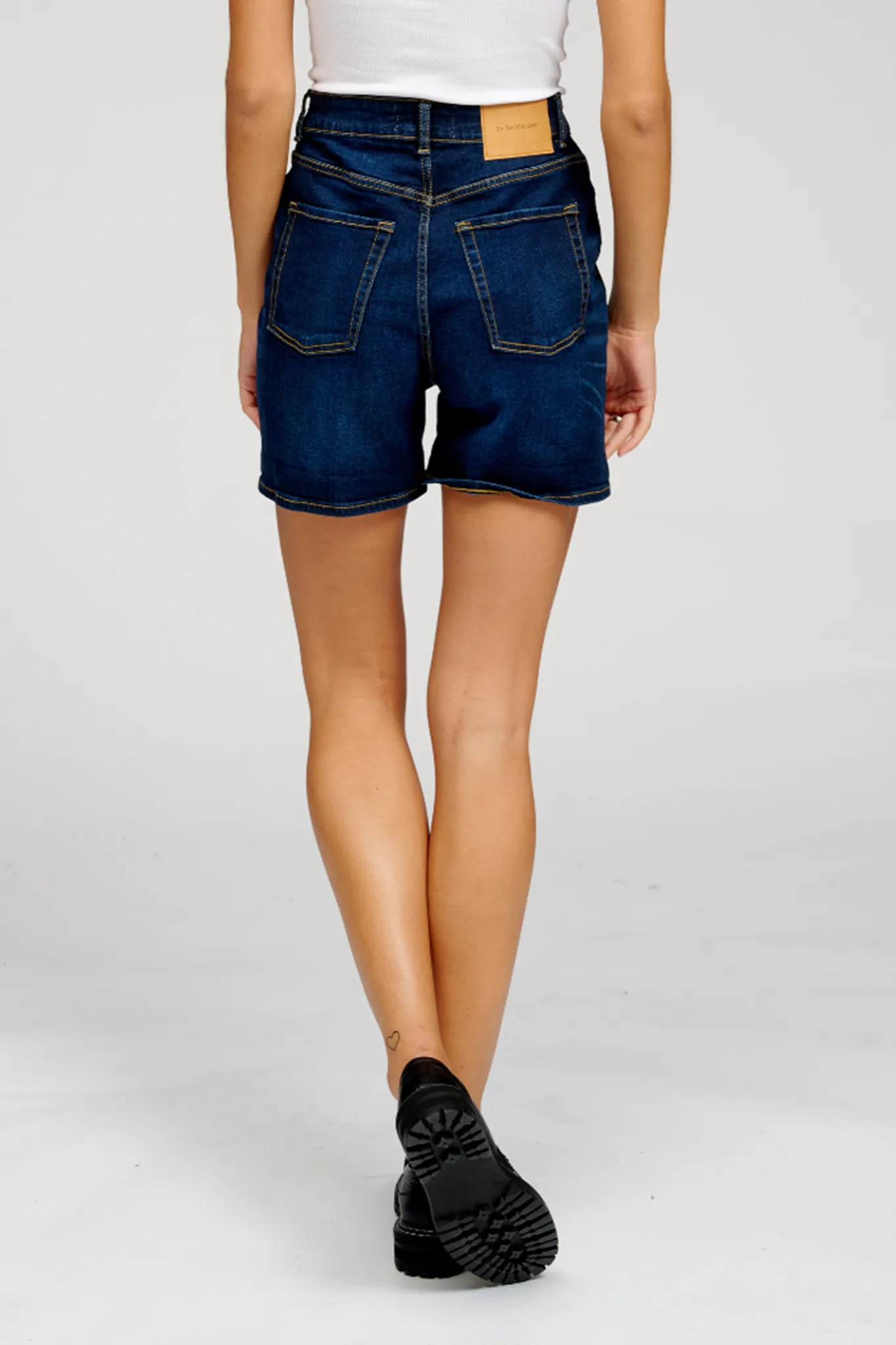 Denim Shorts - Dark Blue Denim