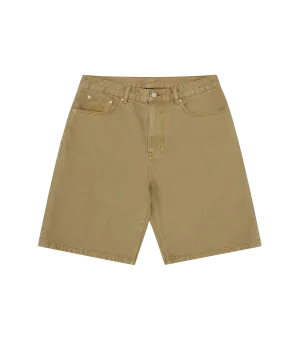 DIAMONDS & DOLLARS SELVEDGE DENIM SHORT - SAND