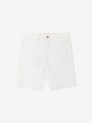 DL1961 Boys Striped Jacob Chino Shorts in Blue