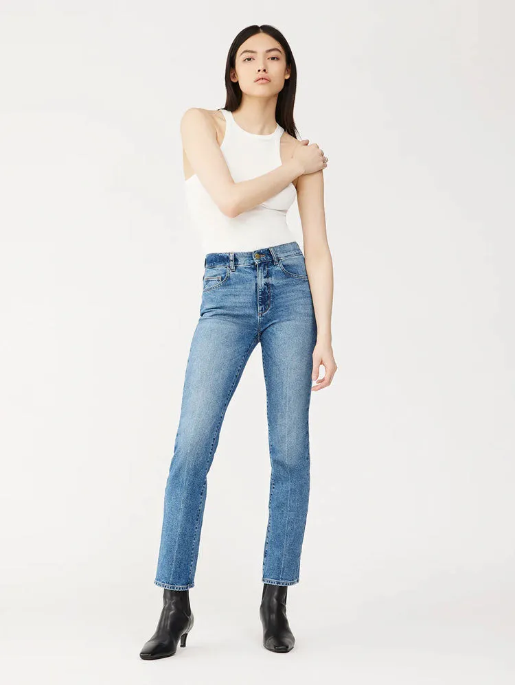 DL1961 Patti Straight Jeans in Oasis Cuffed