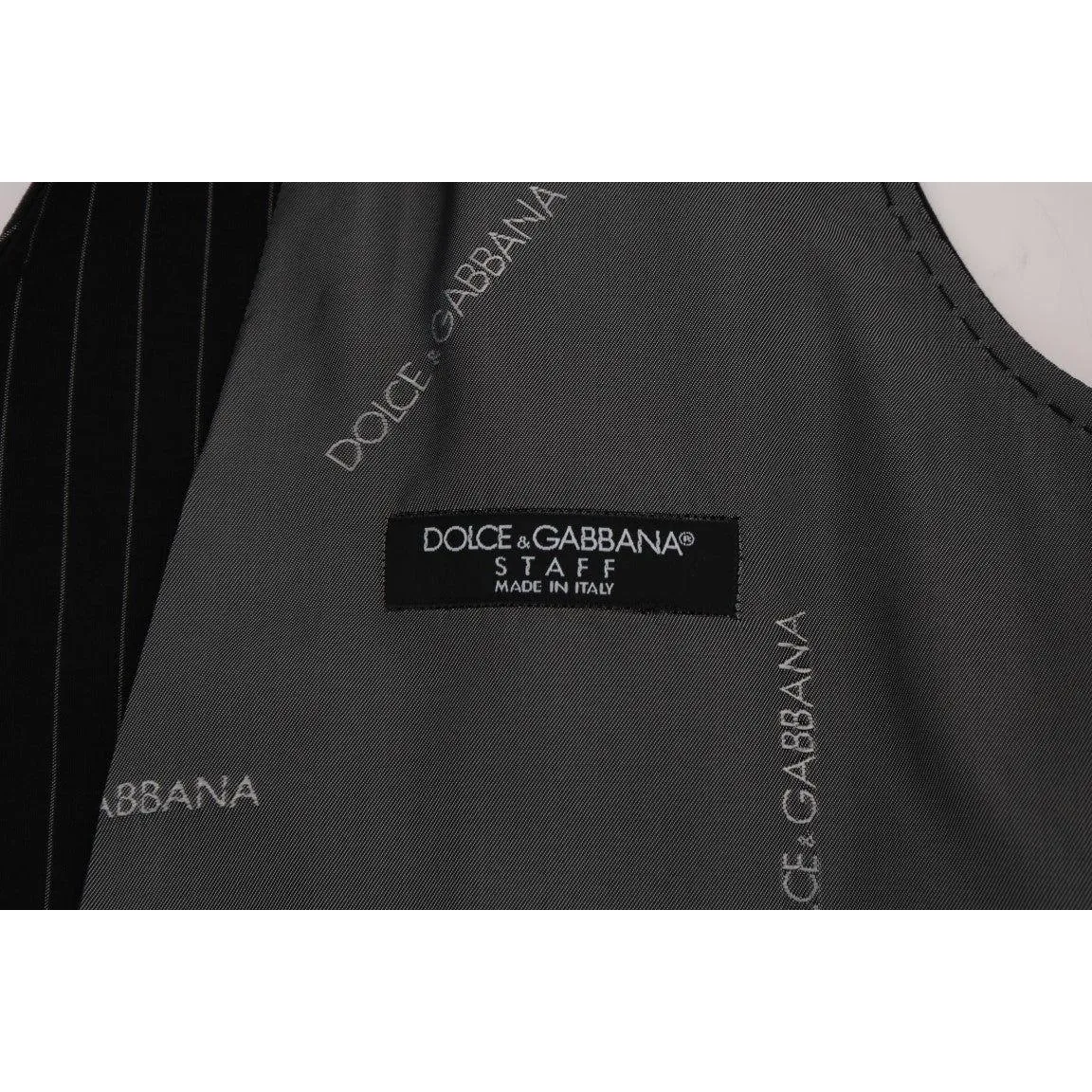 Dolce & Gabbana Sleek Striped Waistcoat Vest