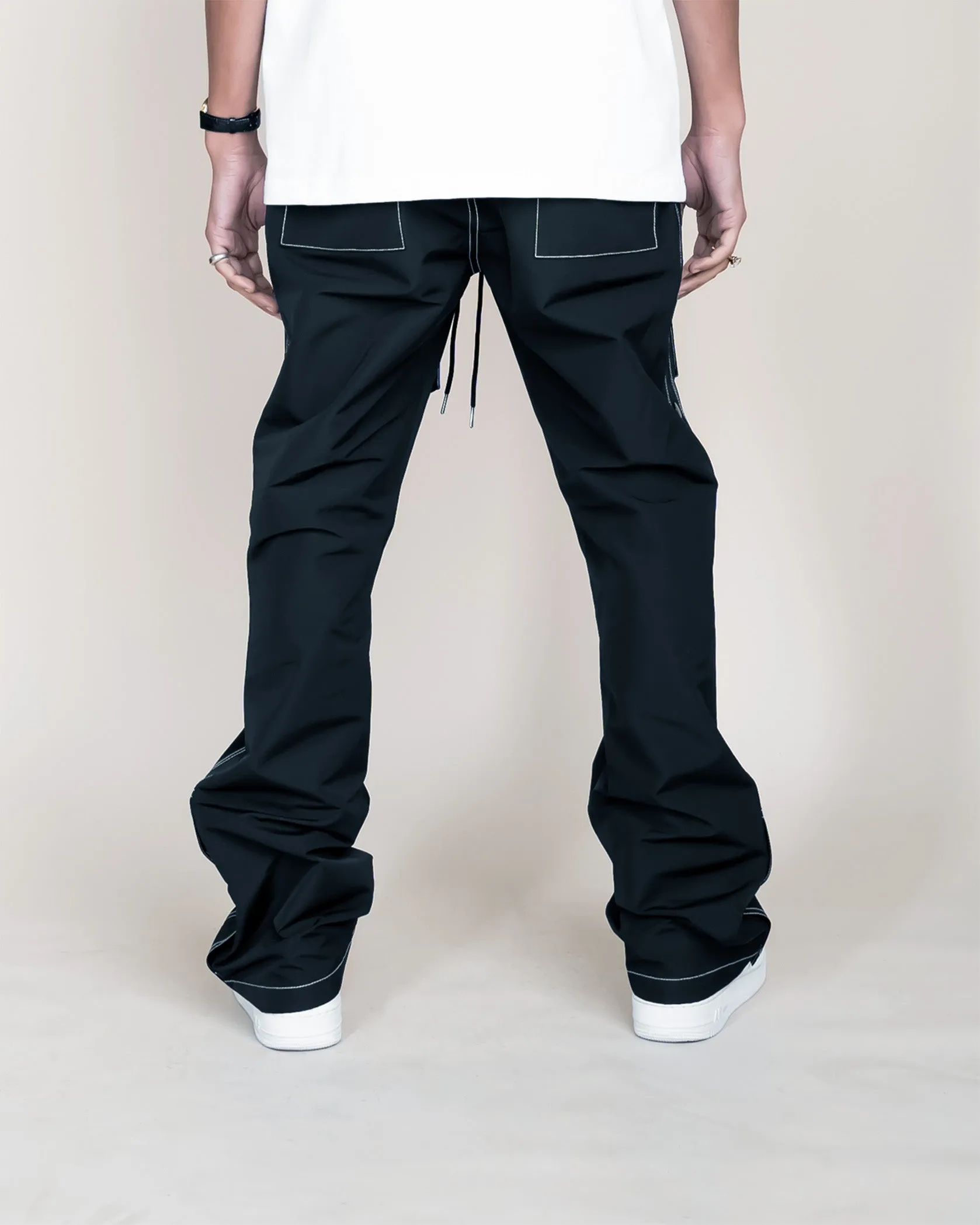 EPTM CENTRAL SNAP PANTS - BLACK