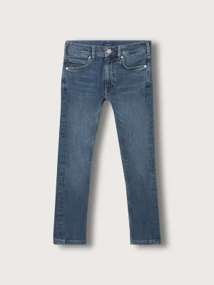 Gant Boys Blue Slim Fit Light Fade Clean Look Jeans