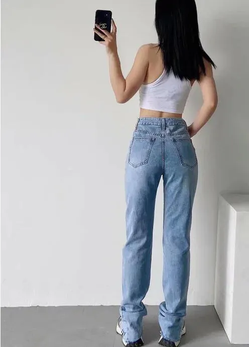 High Waist Jeans^