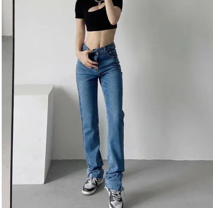 High Waist Jeans^