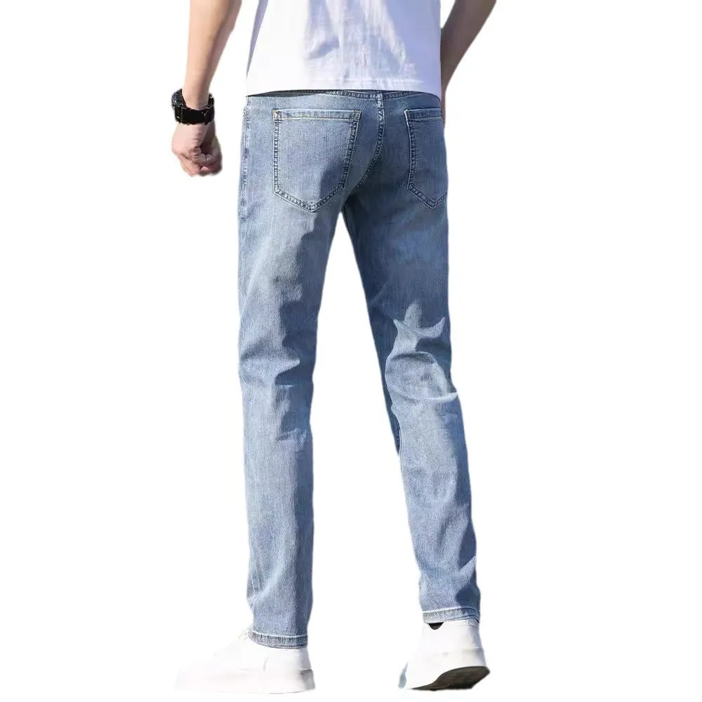 Jeans Men's Slim-fit Straight Trousers