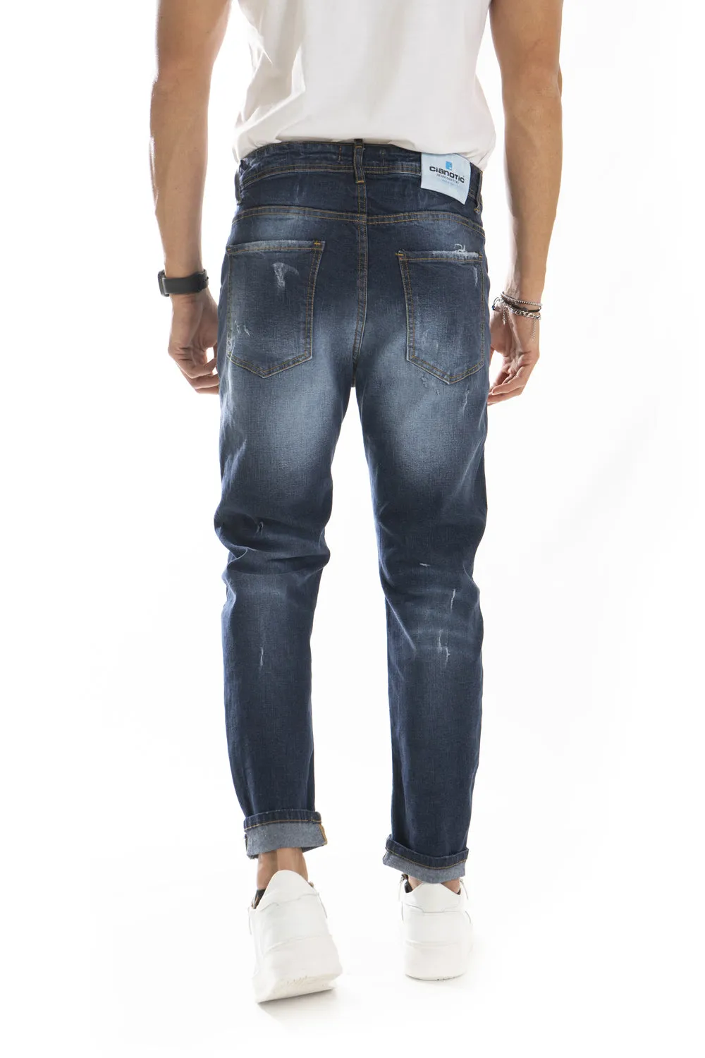 Jeans Uomo Con Sfumature e Abrasioni Art. JS452