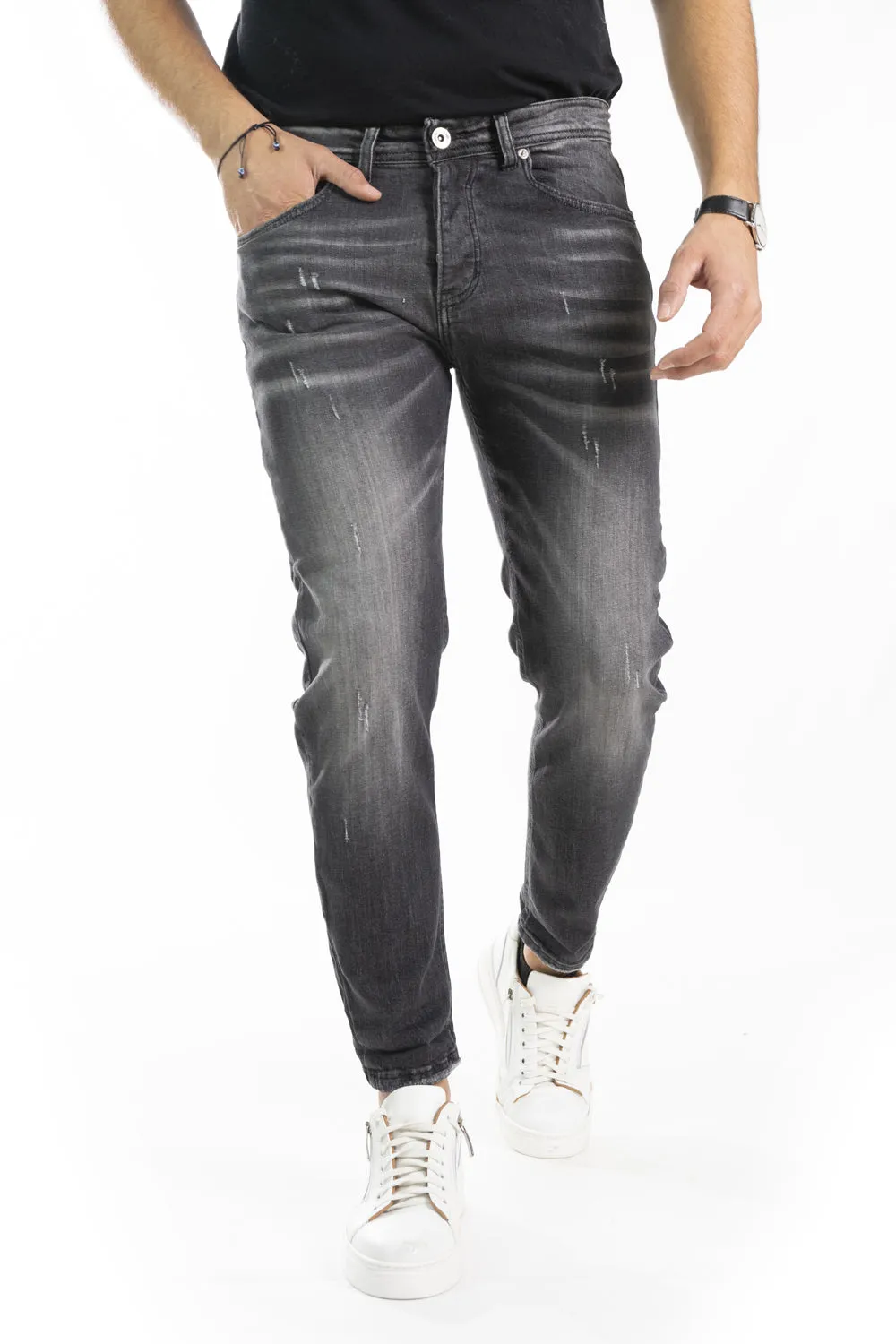 Jeans Uomo Slim Fit Sfumature 5 Tasche Art. Js416