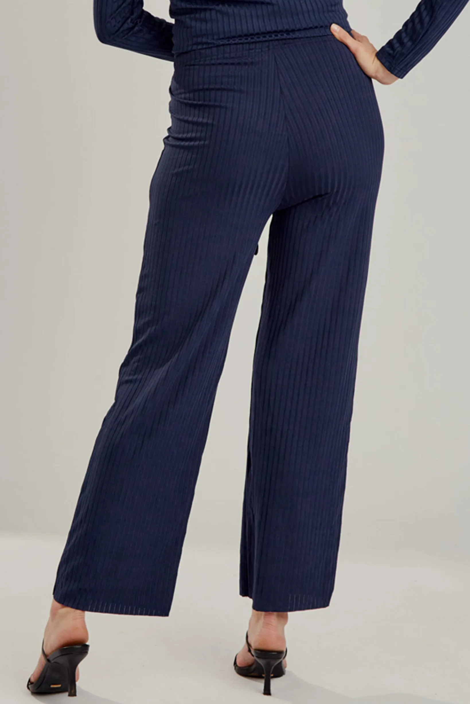 Lycra Rib Pants - Dark Shades