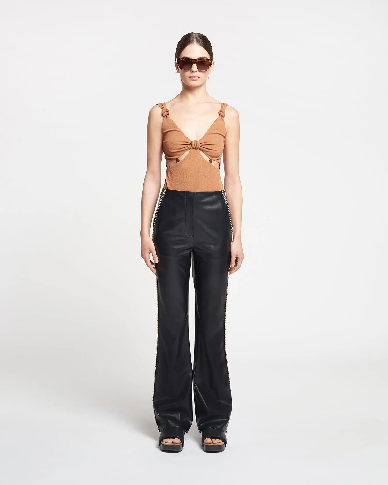 Manola - Okobor™ Alt-Leather Pants - Black