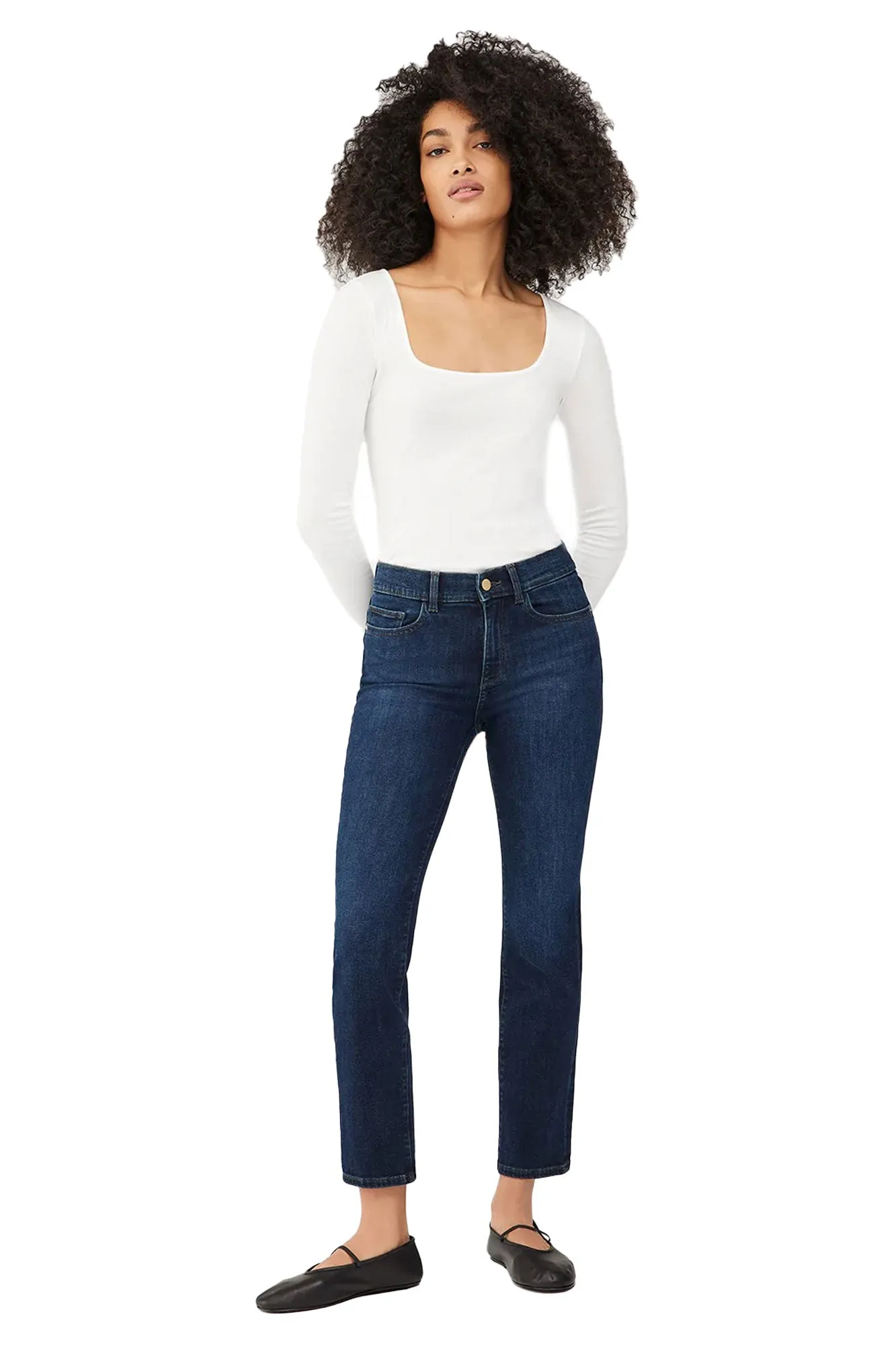 MARA STRAIGHT MID RISE INSTASCULPT ANKLE JEAN