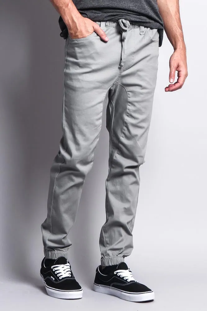 Men's Jogger Twill Pants (Dark Grey)