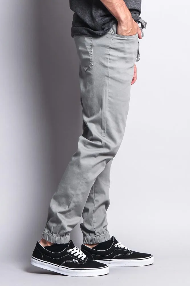 Men's Jogger Twill Pants (Dark Grey)