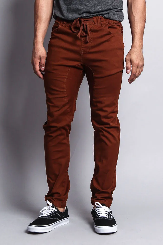 Men's Jogger Twill Pants (Mocha)