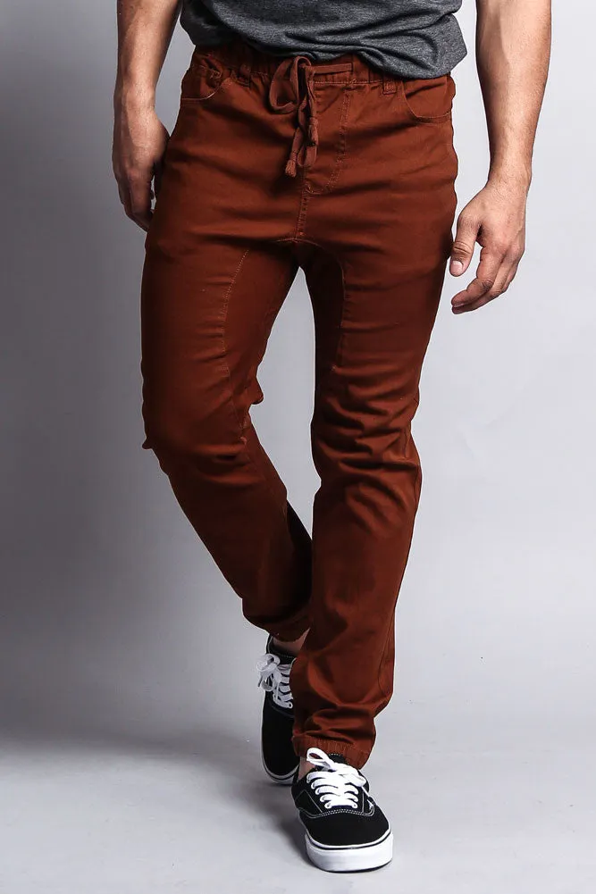 Men's Jogger Twill Pants (Mocha)