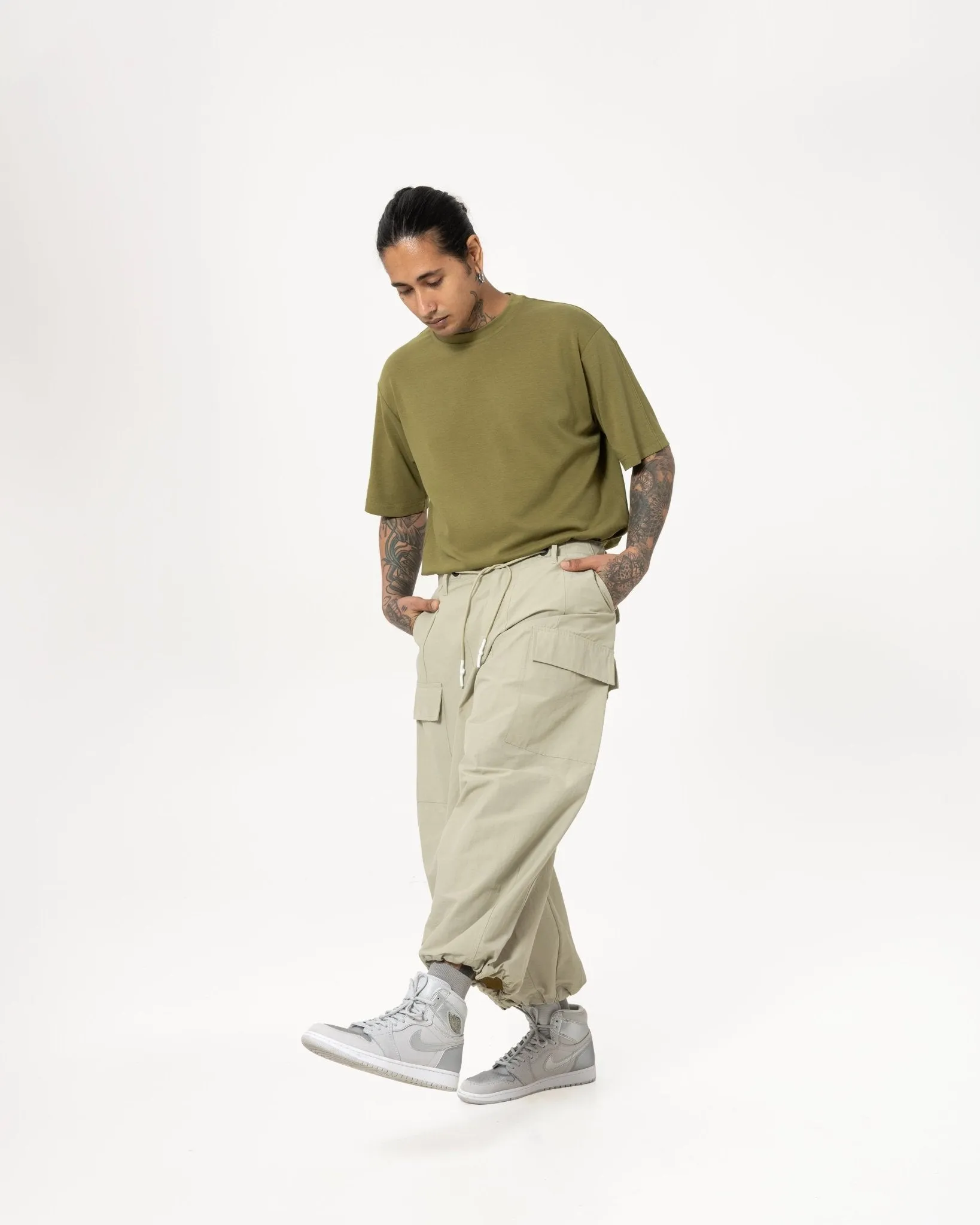 Multi-Pocket Ripstop Pants - Light Khaki