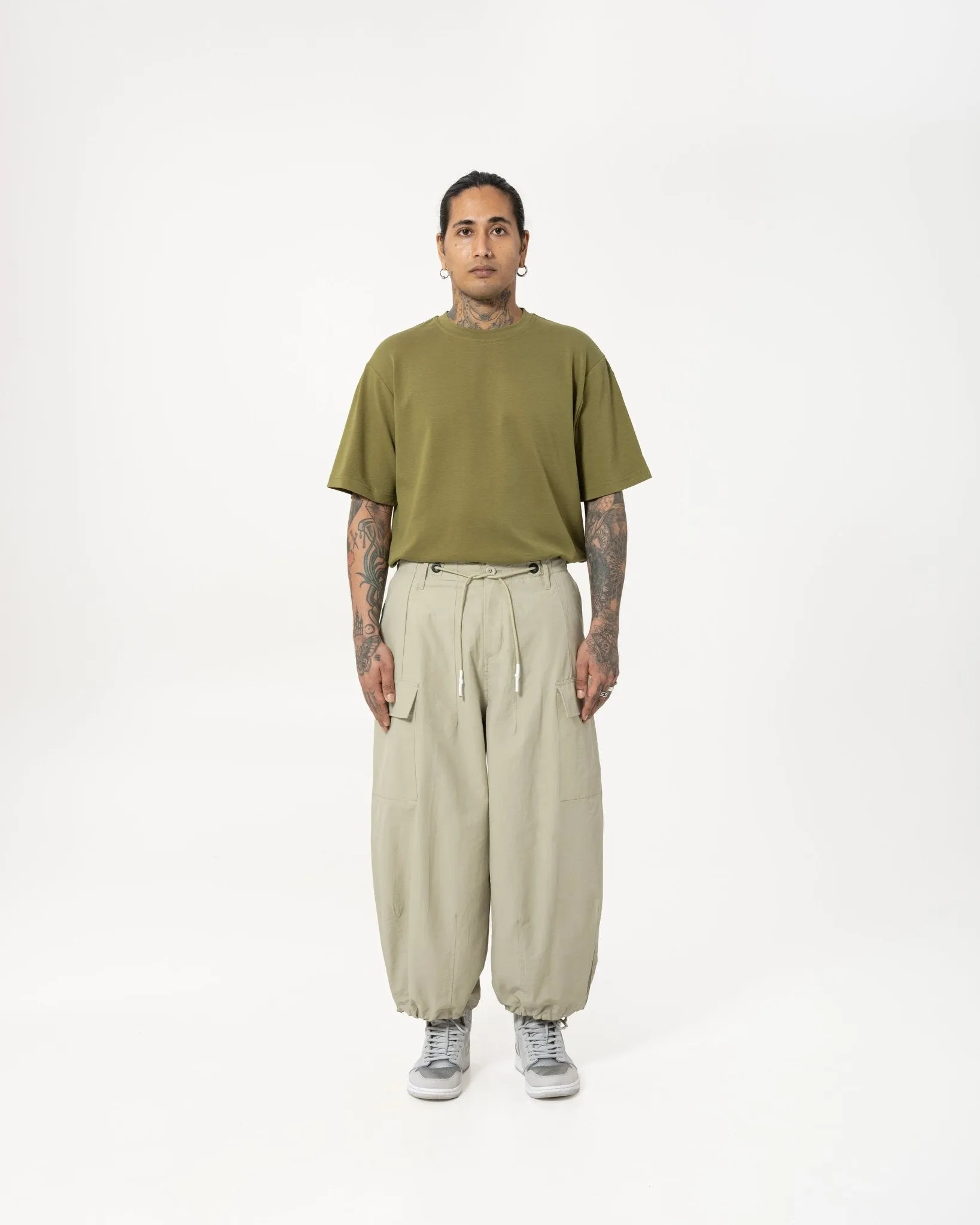 Multi-Pocket Ripstop Pants - Light Khaki