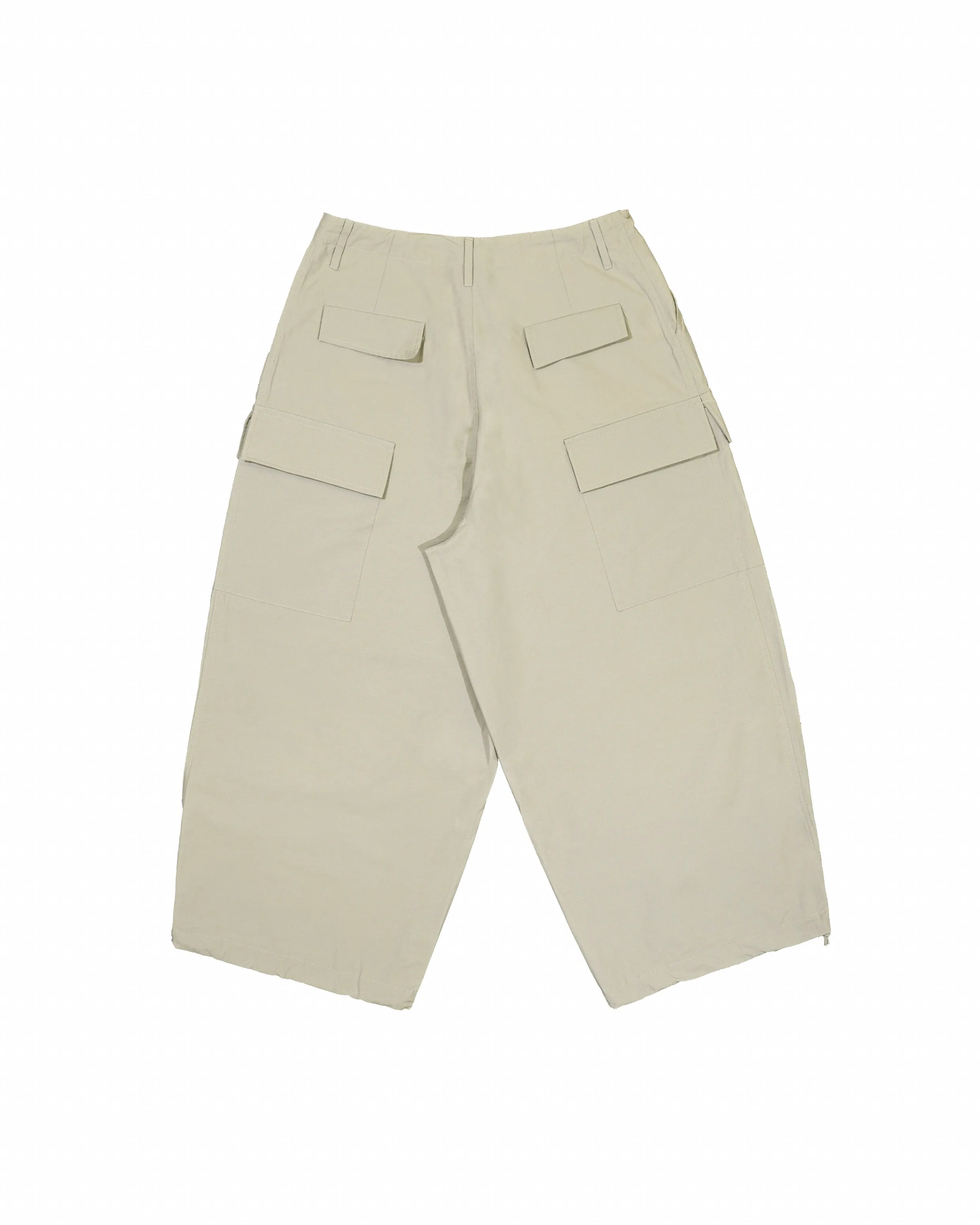 Multi-Pocket Ripstop Pants - Light Khaki