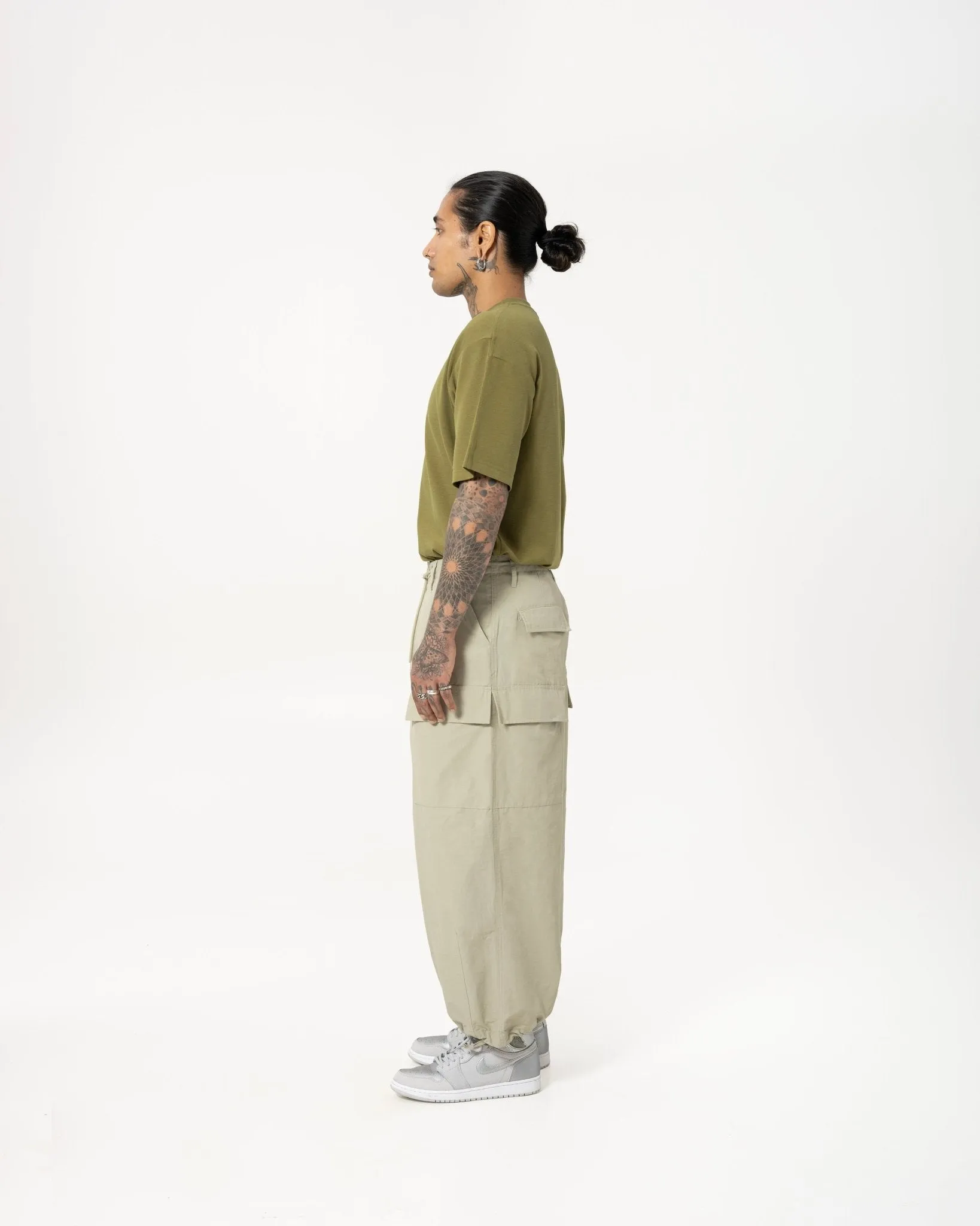 Multi-Pocket Ripstop Pants - Light Khaki