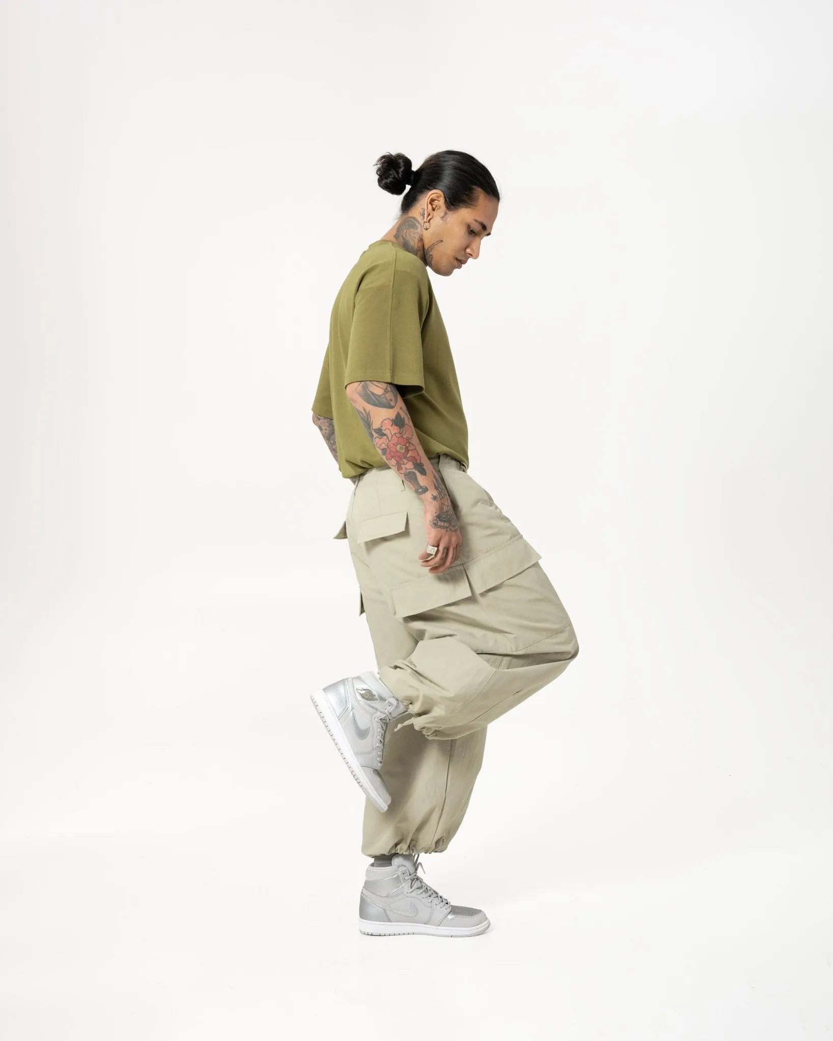 Multi-Pocket Ripstop Pants - Light Khaki