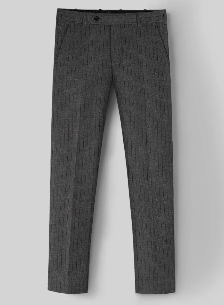 Napolean Calipso Stripe Gray Wool Suit