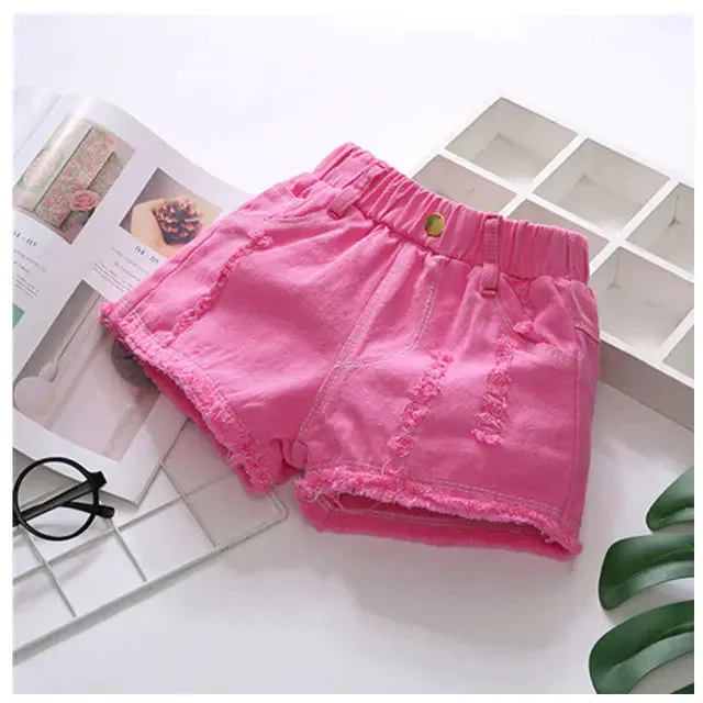 New Western Style Girls Denim Shorts