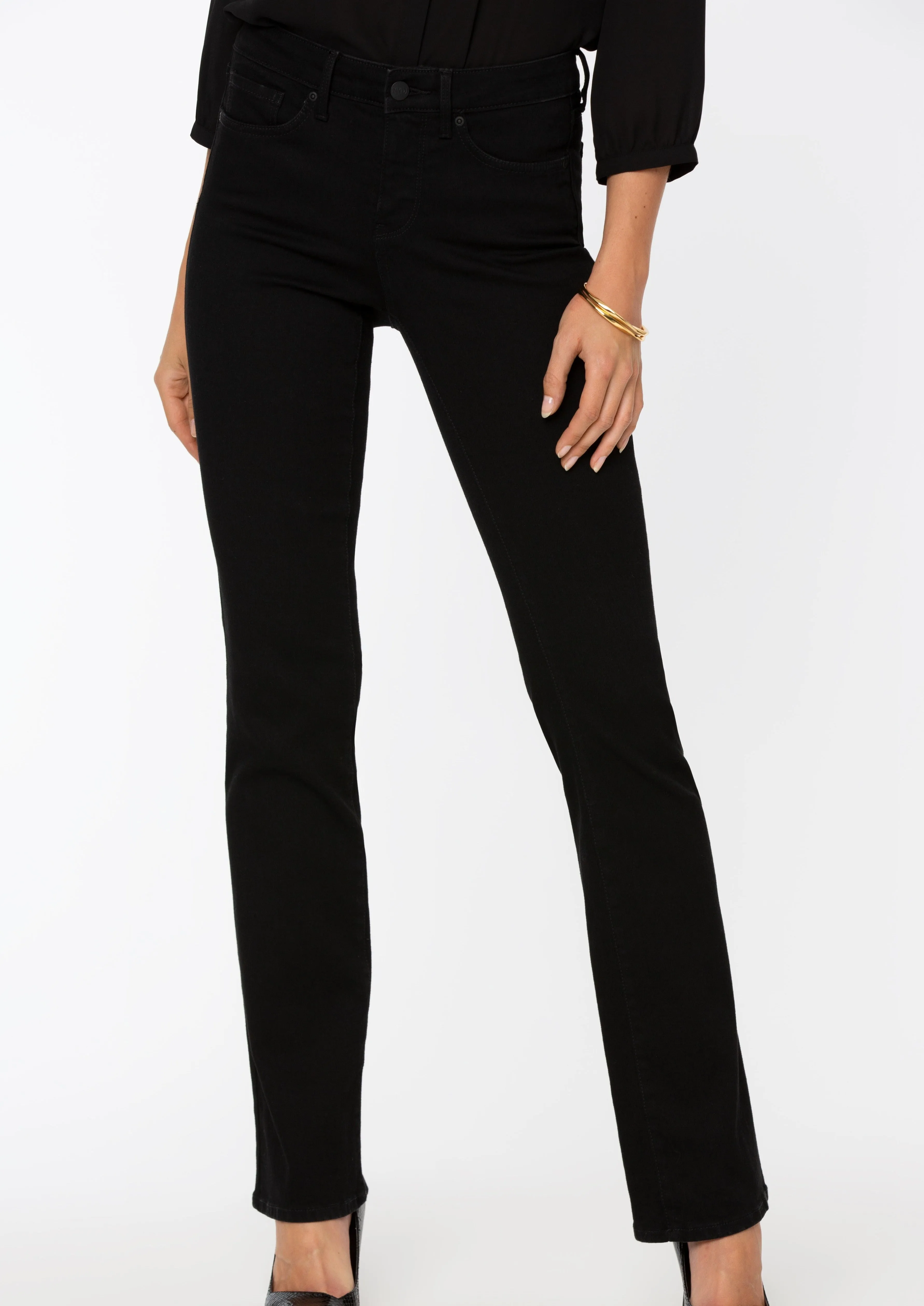 NYDJ - Barbara Bootcut Jean - Black - PETITE