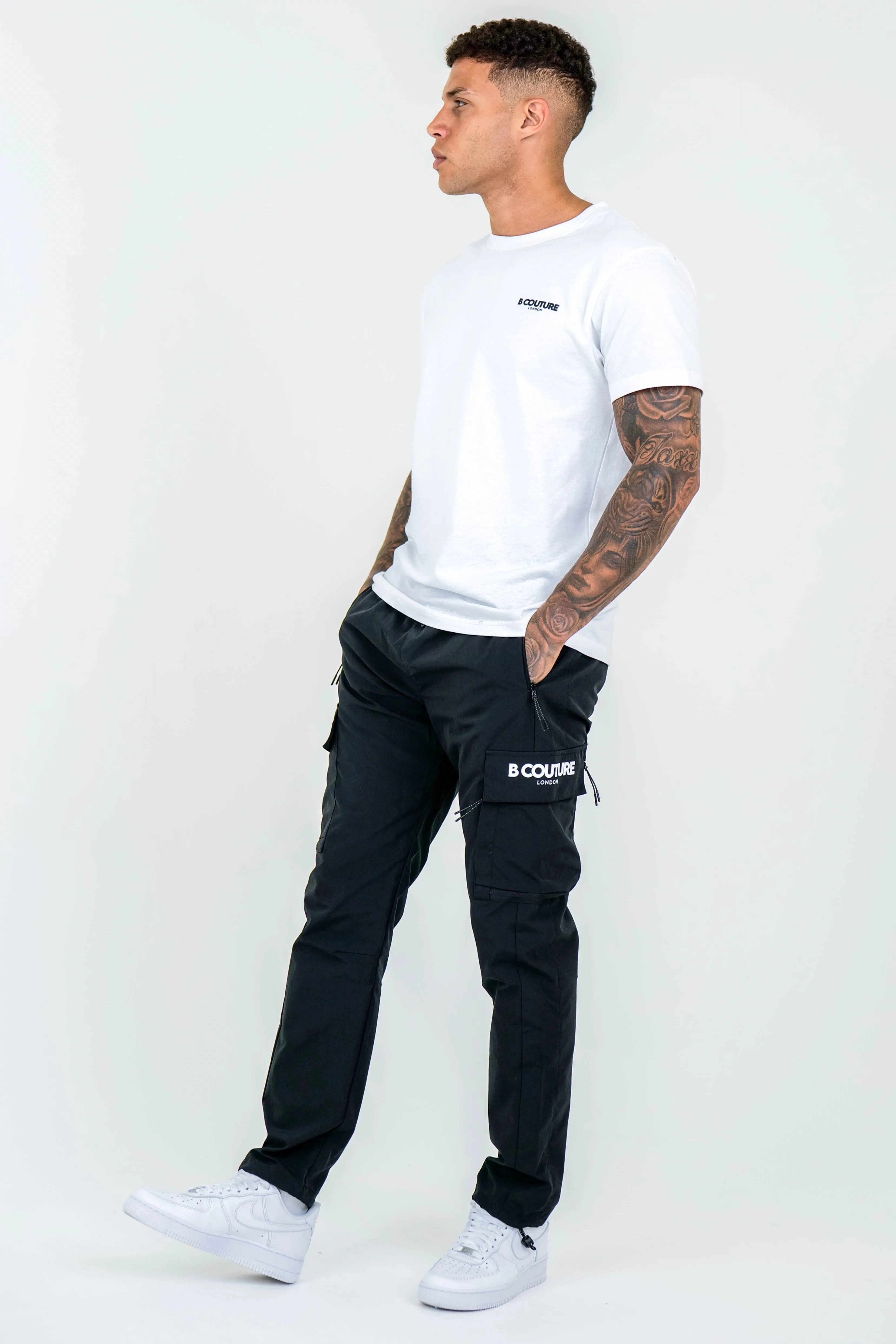 Parkfield Tapered Cargo Woven Pants - Black